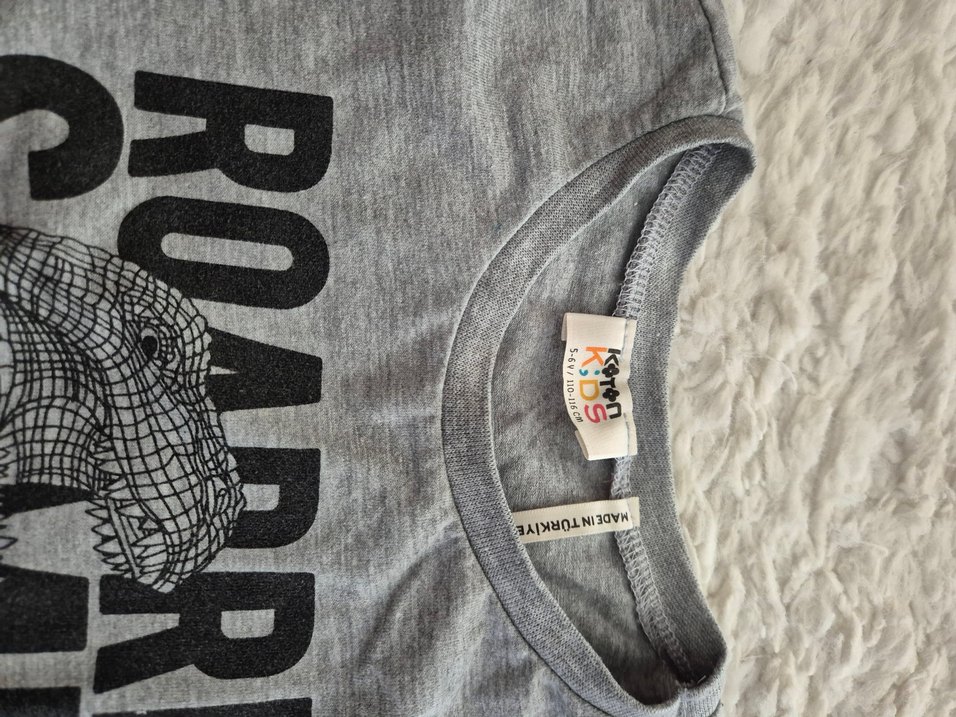 Erkek Çocuk Gri Uzun Kollu Sweatshirt - Görsel 5