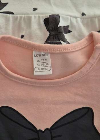 Kız Çocuk Fiyonklu Uzun Kollu Tişört - Görsel 5