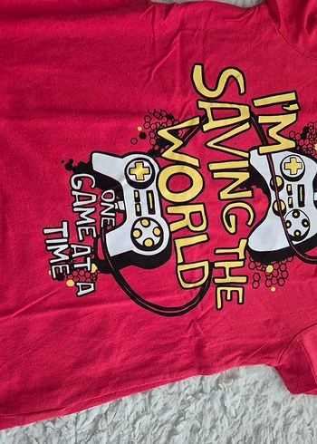 erkek Çocuk Kırmızı Pop Kültür Tişört - Görsel 2