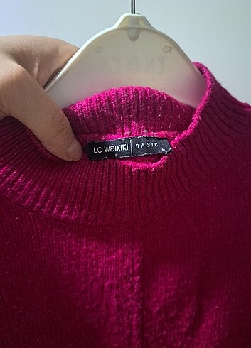 LC Waikiki Yarım balıkçı yaka düz uzun kollu triko tunik