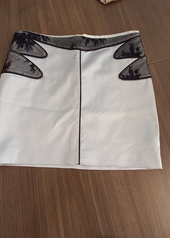 s Beden Dantel Detaylı s beden lame Mini Etek