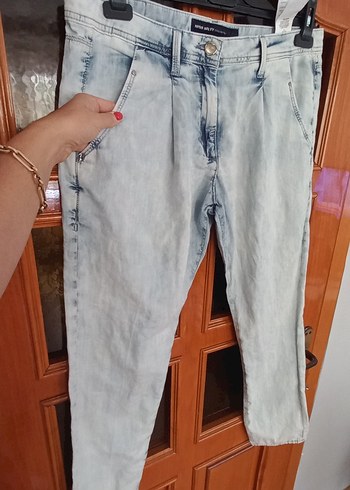 40 beden kot görünümlü kumaş pantolon çok tarz