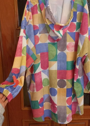 Renkli Bohem Uzun Kollu ceket  setrms 3 beden - Görsel 7