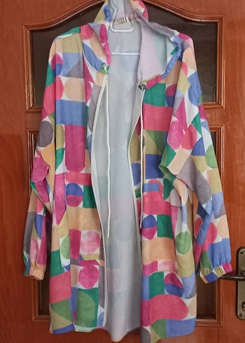 Renkli Bohem Uzun Kollu ceket  setrms 3 beden - Görsel 2