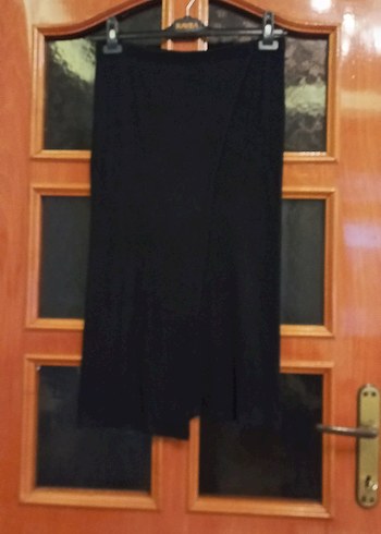 Siyah Drapeli Uzun Kadın Etek s beden - Görsel 5