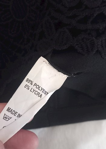 Dantel Detaylı Siyah Midi Kalem Etek s beden - Görsel 5