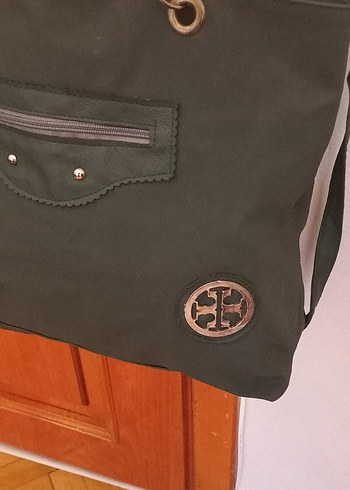 Fermuarlı Yeşil Süet Kadın Çanta - Görsel 6