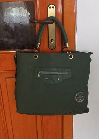 Fermuarlı Yeşil Süet Kadın Çanta - Görsel 4