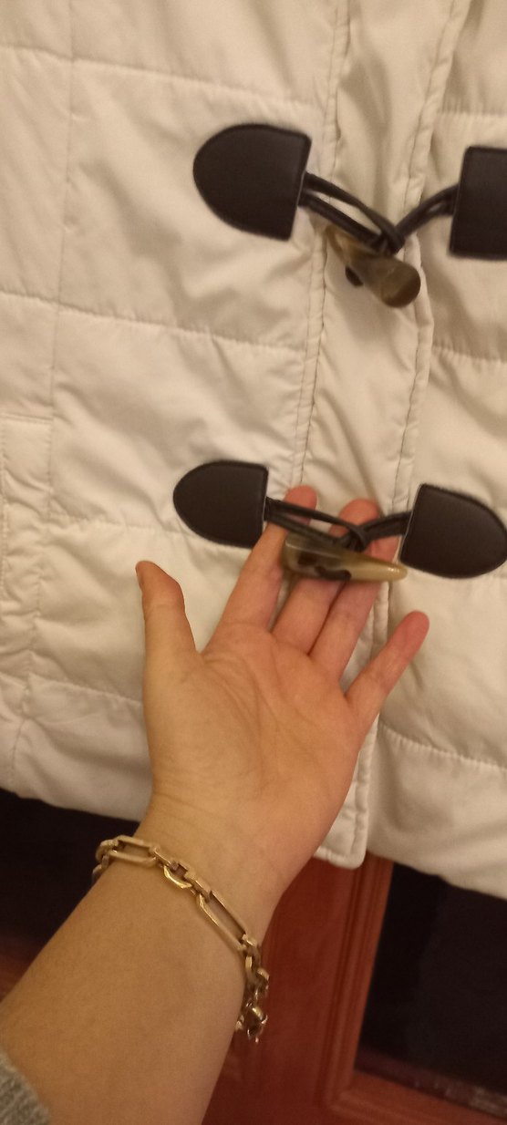 Düğmeli Beyaz Kadın Mont aeropostale m beden - Görsel 4