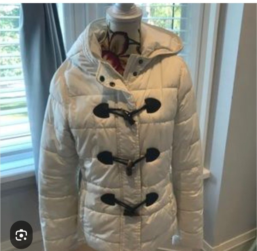 Düğmeli Beyaz Kadın Mont aeropostale m beden - Görsel 2