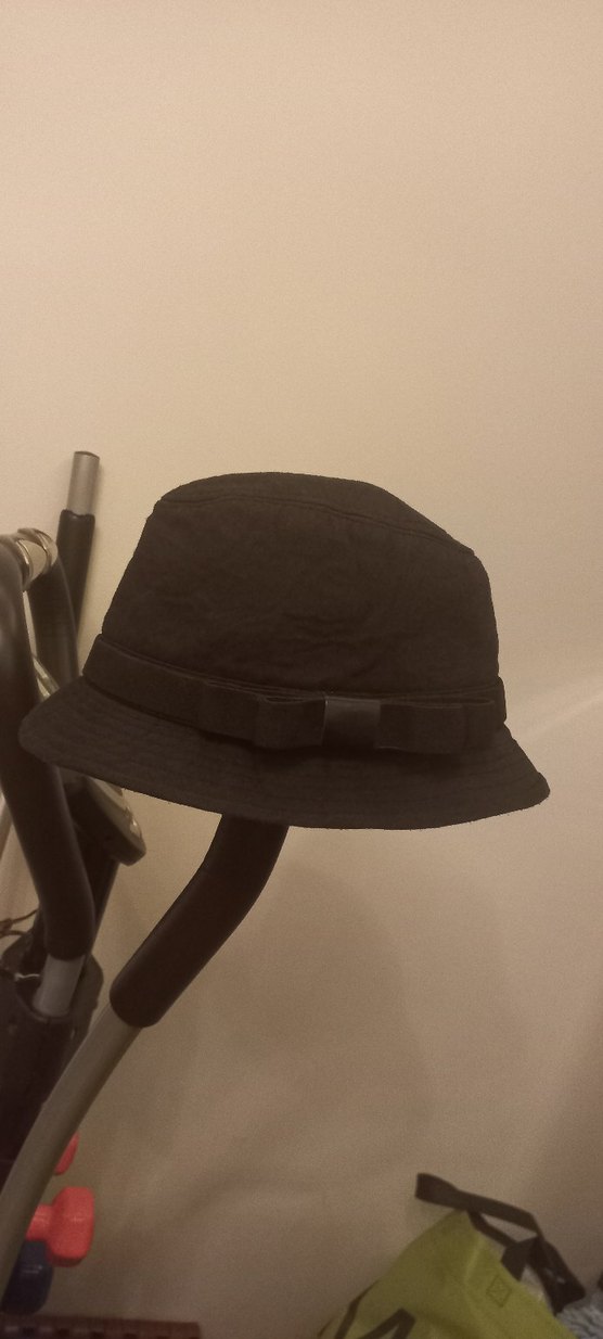 siyah nostaljik fötr şapka - Görsel 3