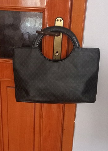 siyah Deri Kadın Çanta - Görsel 9