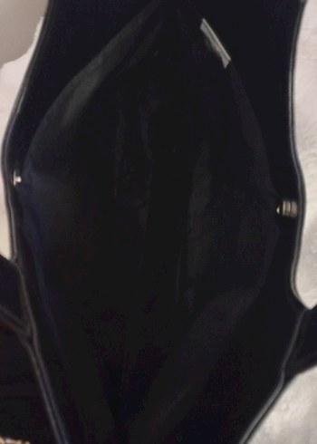 siyah Deri Kadın Çanta - Görsel 6