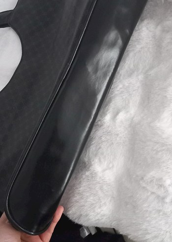 siyah Deri Kadın Çanta - Görsel 8