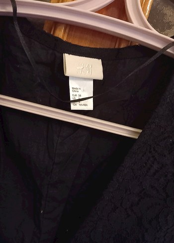 Düğmeli Siyah Midi Kadın Elbise komple dantel - Görsel 7