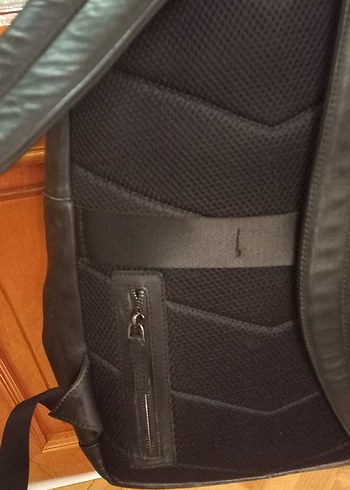 Siyah Deri unisex hotiç Sırt Çantası - Görsel 6