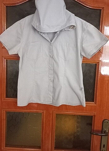 S beden taş rengi polo garage kısa kollu gömlek - Görsel 2