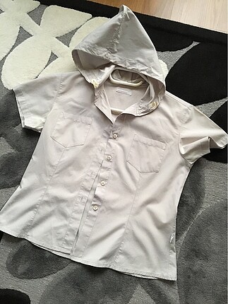 S beden taş rengi polo garage kısa kollu gömlek - Görsel 3
