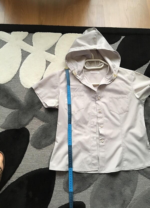 S beden taş rengi polo garage kısa kollu gömlek - Görsel 5