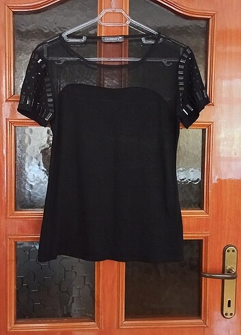 Codentry m/l uyumlu siyah çok şık bluz 