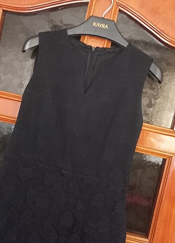 s Beden 36 beden güpür baskılı iç göstermez şık elbise