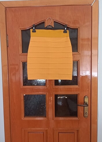 Codentry Codentry m beden Orange sarı kısa etek