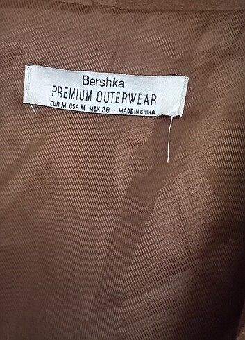 m Beden camel Renk Bershka m beden taba püskül detay ceket mont