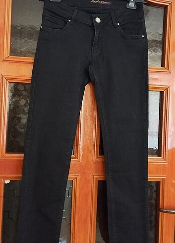 s Beden Bright denim 27/32 siyah kot pantolon yepyeni