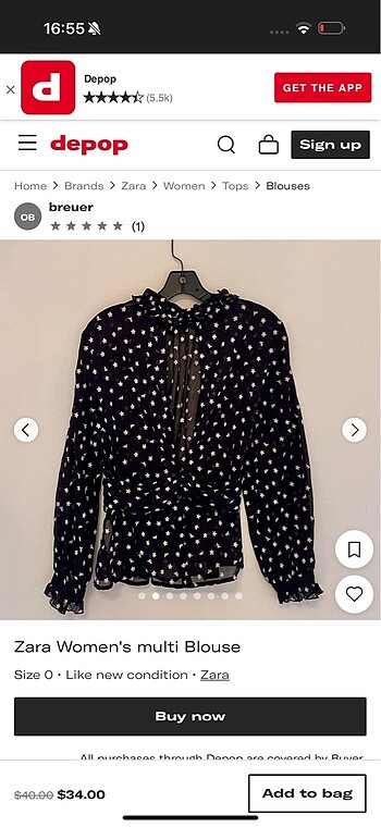 Zara bluz
