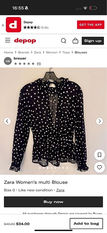 Zara Zara bluz