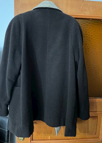 Düğmeli Midi Boy Kahverengi Ofis Kabanı - Görsel 6