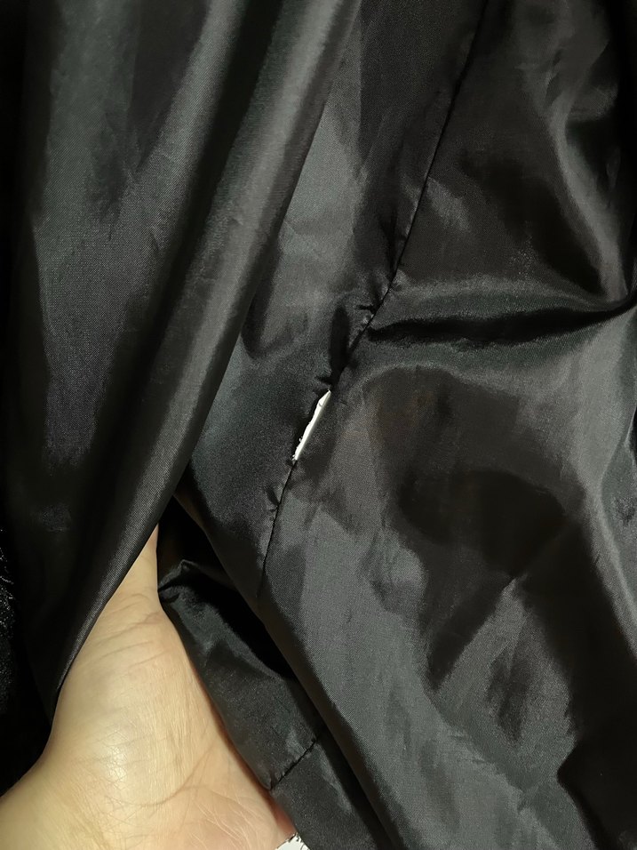 Siyah Kadın Kürk Detaylı Midi Kaban - Görsel 5