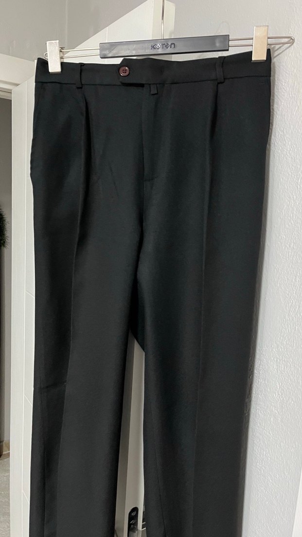 Siyah Kumaş Pantolon - Görsel 2