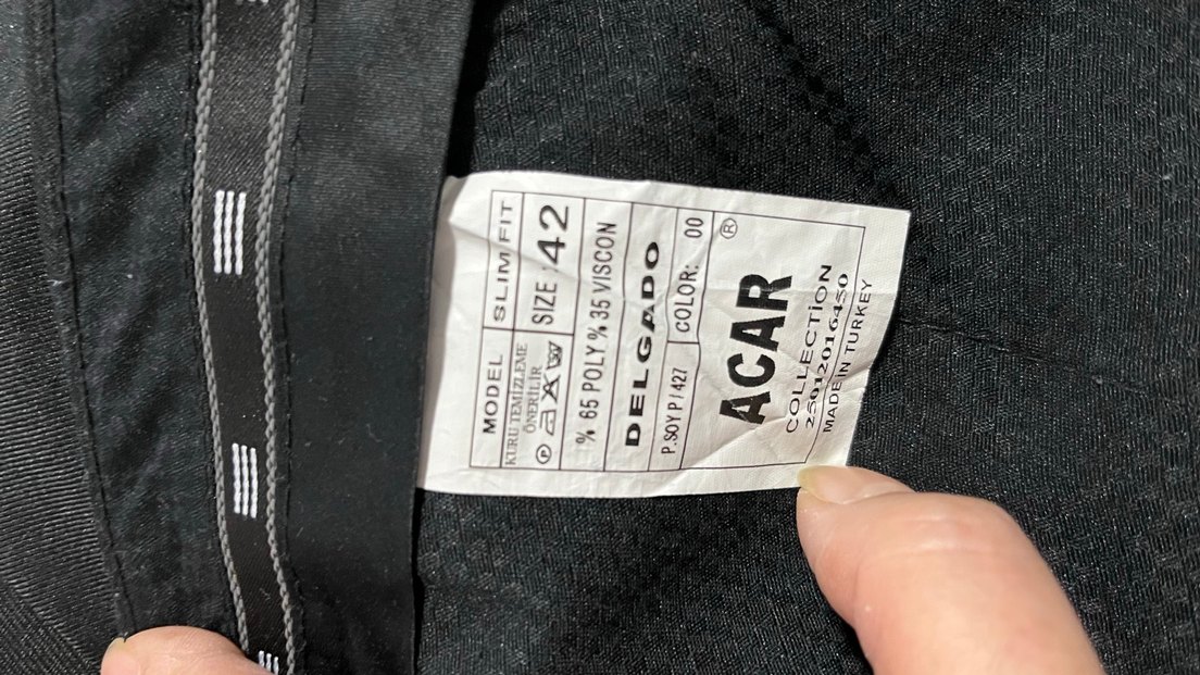 Siyah Regular Fit Erkek Kumaş Pantolon - Görsel 4