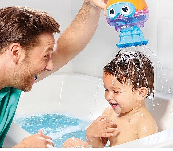  Tomy dönene banyo oyuncağı ahtapot