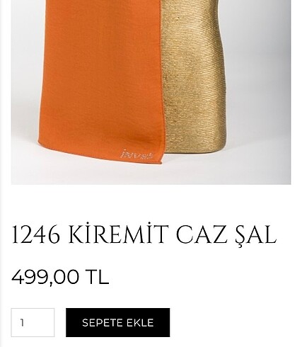  Beden turuncu Renk İnvee cazz şal