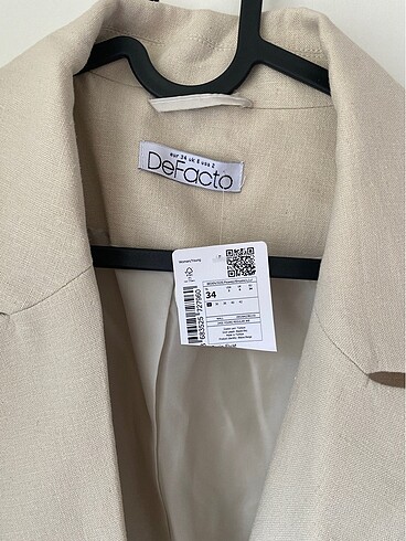Defacto Regular Fit Keten Blazer Ceket