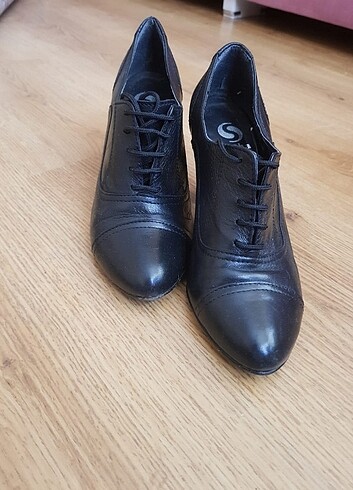 36 Beden siyah Renk Kadın Bağcıklı Topuklu Ayakkabı 