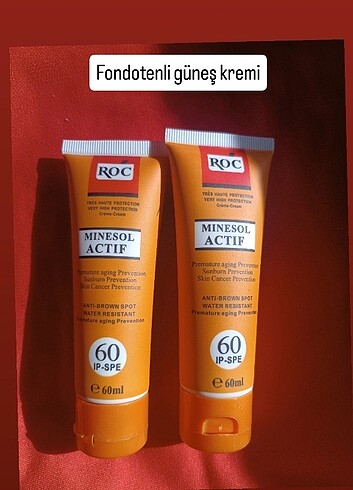 Fondotenli gunes kremi
