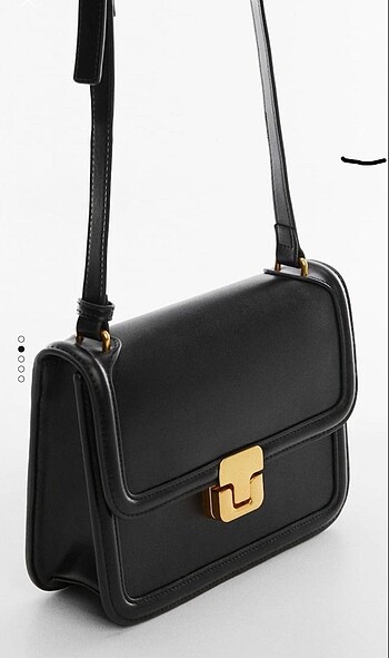 @Mango siyah askılı çanta.