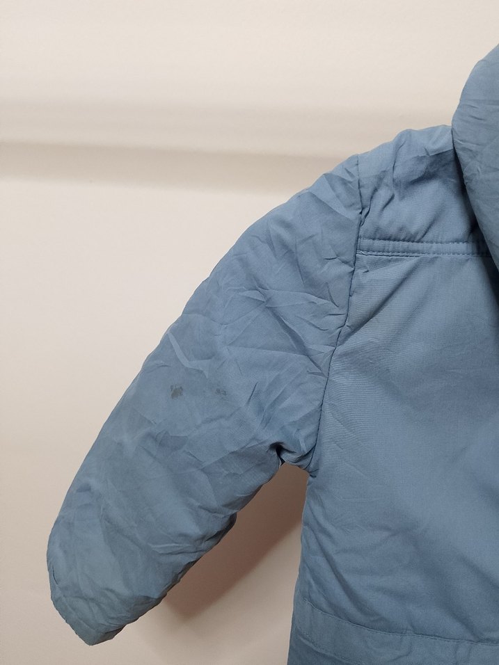 Erkek Çocuk Kapüşonlu Mavi Denim Kaban - Görsel 5