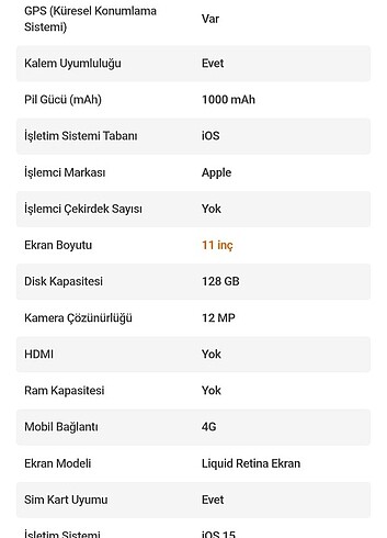  Beden APPLE 11 