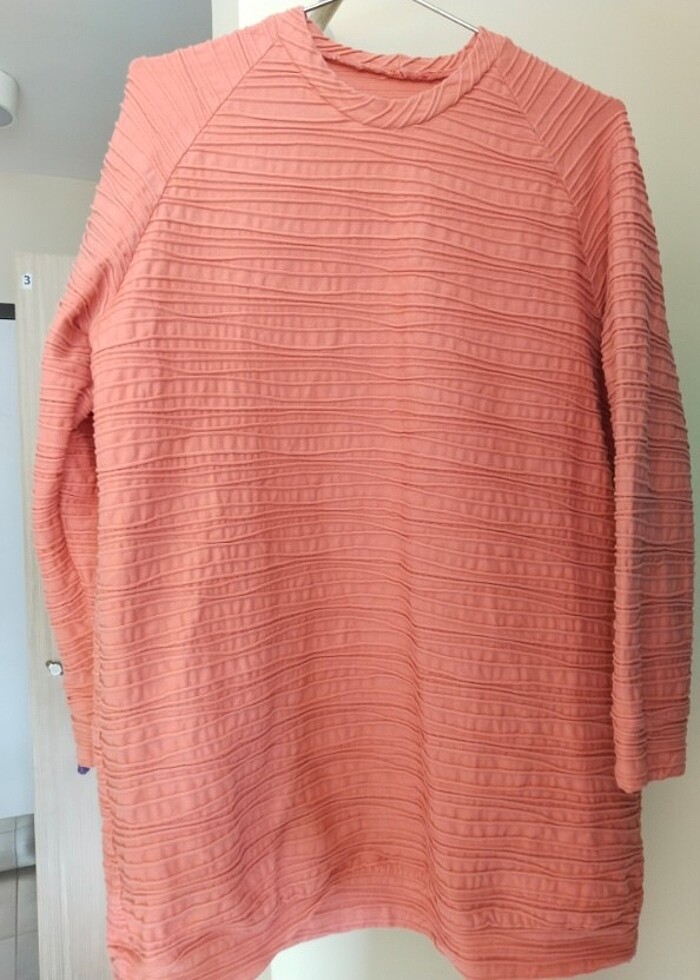 Pembe tunik sweatshirt  - Görsel 2