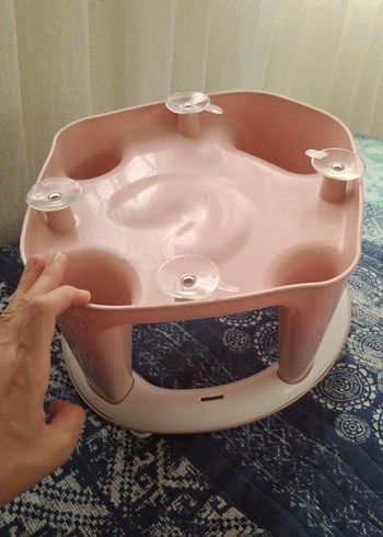 Pastel Pembe Bebek Mama Sandalyesi - Görsel 2