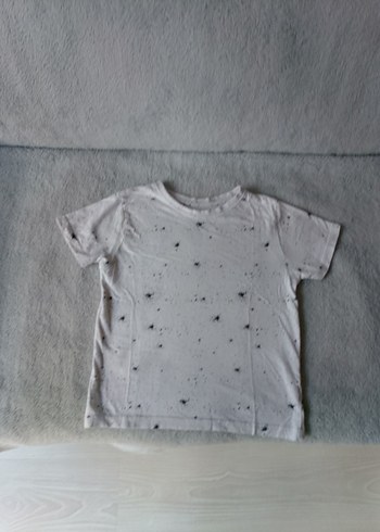 Erkek Çocuk Beyaz Tie-Dye Tişört 5 adettir uzun ve kısa kolludur