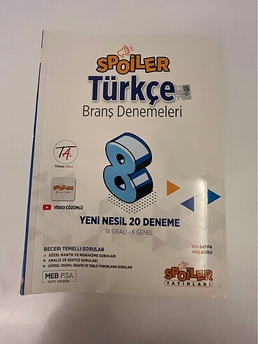 8.sınıf Türkçe deneme