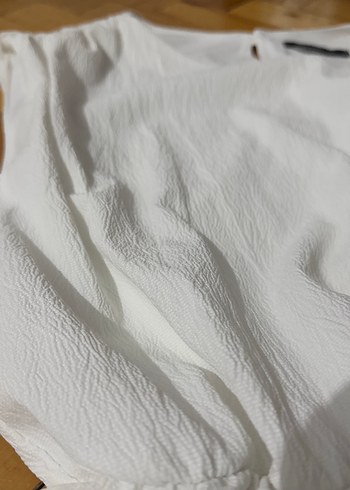 Beyaz Elbise, Fırfır Detaylı - Görsel 8