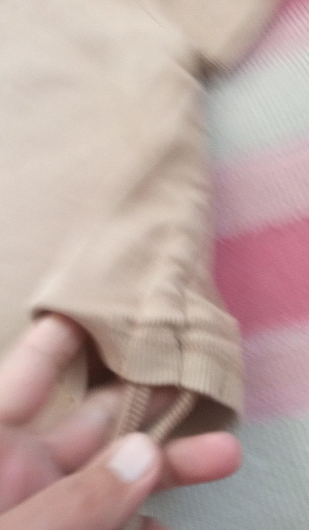 Kız Çocuk Bej Kısa Kollu Keten Tişört - Görsel 2