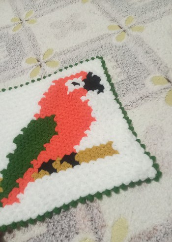 Renkli Papağan Desenli Banyo Süngeri - Görsel 2