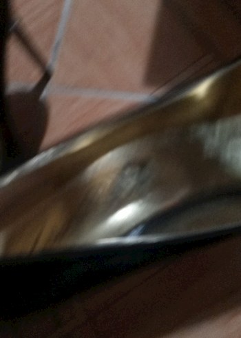 Siyah Yılan Desenli Parlak Stiletto - Görsel 4